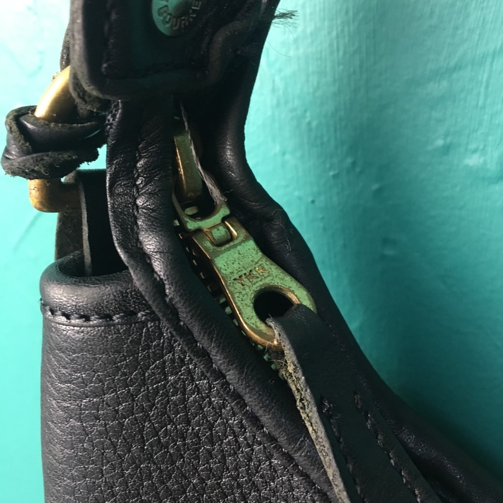 Dooney & Bourke Black Leather Vintage Hobo Bag - Picture 4 of 7